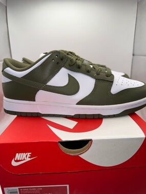 Nike Dunk Low - Olive Green / White NWT (box included) SZ 9.5
